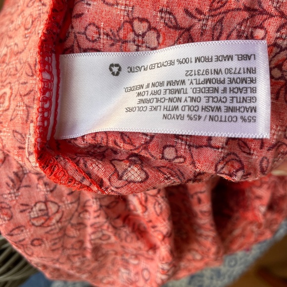 Country Cowgirl Fall Cottagecore Western Women Red Floral Wrap Ruffle Balloon S - Picture 16 of 16